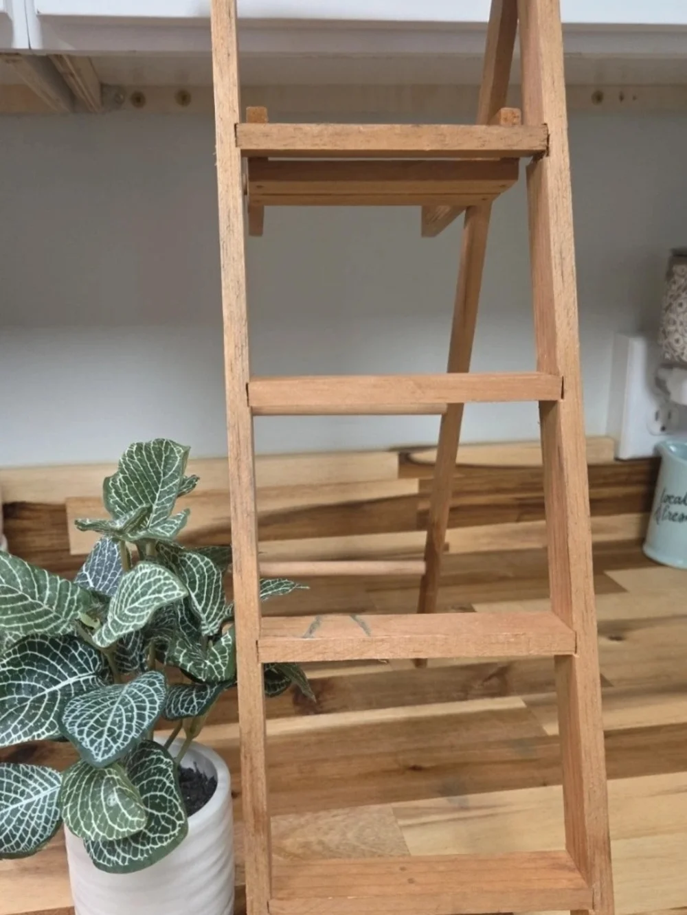 Wood Step Stool - Natural Wood Finish